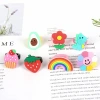 Cross-border rainbow ring, women's PVC soft rubber ring, silicone ring, children's cartoon ring, gift wholesale Specification image